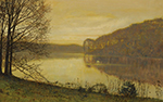 John Atkinson Grimshaw Roundhay Lake, Leeds, 1893 oil painting reproduction