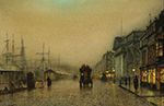 John Atkinson Grimshaw Salthouse Docks, Liverpool 1 oil painting reproduction