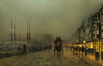 John Atkinson Grimshaw Saturday Night, on the Clyde at Glasgow, 1892 oil painting reproduction