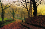 John Atkinson Grimshaw Stapleton Park near Pontefract, Sun oil painting reproduction