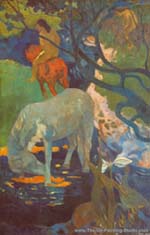 Paul Gauguin The White Horse oil painting reproduction