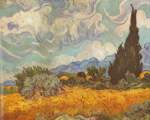 Vincent Van Gogh Wheat Field with Cypresses oil painting reproduction