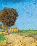 Vincent Van Gogh A Lane Near Arles (Thick Impasto Paint) oil painting reproduction