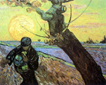 Vincent Van Gogh The Sower (Thick Impasto Paint) oil painting reproduction