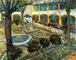 Vincent Van Gogh The Courtyard of the Hospital at Arles oil painting reproduction