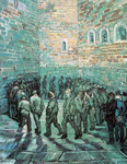 Vincent Van Gogh The Prison Exercise Yard oil painting reproduction