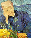 Vincent Van Gogh Doctor Gachet Sitting at a Table oil painting reproduction