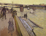 Vincent Van Gogh The Trinquetaille Bridge in Arles oil painting reproduction