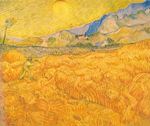 Vincent Van Gogh Wheat Field Behind St Pauls Hospital oil painting reproduction