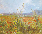 Vincent Van Gogh Green Corn Stalks oil painting reproduction