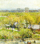 Frederick Childe Hassam Across the Park, 1904 oil painting reproduction