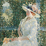 Frederick Childe Hassam An Outdoor Portrait of Miss Weir, 1909 oil painting reproduction