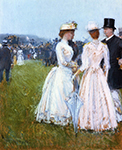 Frederick Childe Hassam At the Grand Prix in Paris, 1887 oil painting reproduction