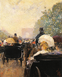 Frederick Childe Hassam Carriage Parade, 1888 oil painting reproduction
