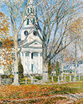Frederick Childe Hassam Church at Old Lyme, 1903 oil painting reproduction