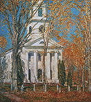 Frederick Childe Hassam Church at Old Lyme, Connecticut, 1905 oil painting reproduction
