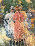 Frederick Childe Hassam Conversation on the Avenue, 1892 oil painting reproduction