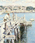 Frederick Childe Hassam Dock Scene, Gloucester, 1896 oil painting reproduction