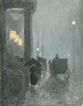 Frederick Childe Hassam Fifth Avenue, Evening, 1890-93 oil painting reproduction