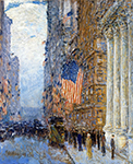Frederick Childe Hassam Flags on the Waldorf, 1916 oil painting reproduction