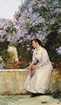 Frederick Childe Hassam In the Garden, 1888-89 oil painting reproduction