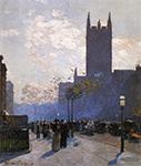 Frederick Childe Hassam Lower Fifth Avenue, 1890 oil painting reproduction