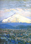 Frederick Childe Hassam Mount Hood (detail), 1908 oil painting reproduction