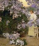Frederick Childe Hassam Mrs. Hassam in the Garden, 1896 oil painting reproduction