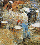 Frederick Childe Hassam New York Hod Carriers, 1800 oil painting reproduction