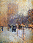 Frederick Childe Hassam New York, Late Afternoon, 1800 oil painting reproduction