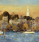 Frederick Childe Hassam Newport, October Sundown, 1901 oil painting reproduction