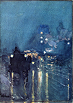 Frederick Childe Hassam Nocturne, Railway Crossing, Chicago, 1892-93 oil painting reproduction