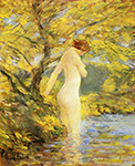 Frederick Childe Hassam Numph Bathing, 1904 oil painting reproduction