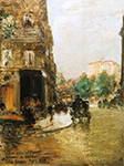 Frederick Childe Hassam Paris Street Scene, 1889 oil painting reproduction