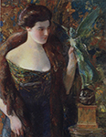 Frederick Childe Hassam Portrait of Mrs. Corbett, 1908 oil painting reproduction