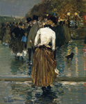 Frederick Childe Hassam Promenade at Sunset, Paris, 1888-89 oil painting reproduction