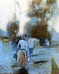 Frederick Childe Hassam Quai des Tuileries, 1888-89 oil painting reproduction