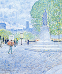 Frederick Childe Hassam Quai Malaquais, 1897 oil painting reproduction