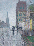 Frederick Childe Hassam Rainy Day, 1890s oil painting reproduction