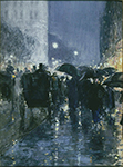 Frederick Childe Hassam Rainy Night, 1895 oil painting reproduction