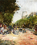Frederick Childe Hassam Rue Madeleine, Place de l'Opera, 1888 oil painting reproduction