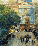 Frederick Childe Hassam Square at Sevilla, 1910 oil painting reproduction