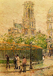 Frederick Childe Hassam St. Germain l'Auxerrois, 1897 oil painting reproduction