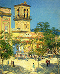 Frederick Childe Hassam Street of the Great Captain, Cordoba, 1910 oil painting reproduction