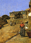 Frederick Childe Hassam Street Scene, Montmartre, 1889 oil painting reproduction