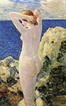 Frederick Childe Hassam The Bather, 1915 oil painting reproduction