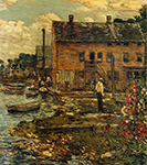 Frederick Childe Hassam The Fishermen, Cos Cob, 1907 oil painting reproduction