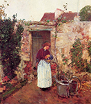 Frederick Childe Hassam The Garden Door, 1888 oil painting reproduction