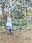 Frederick Childe Hassam The Little Philosopher oil painting reproduction