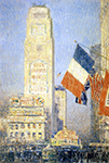 Frederick Childe Hassam The New York Bouquet, West Forty-Second Street, 1917 oil painting reproduction